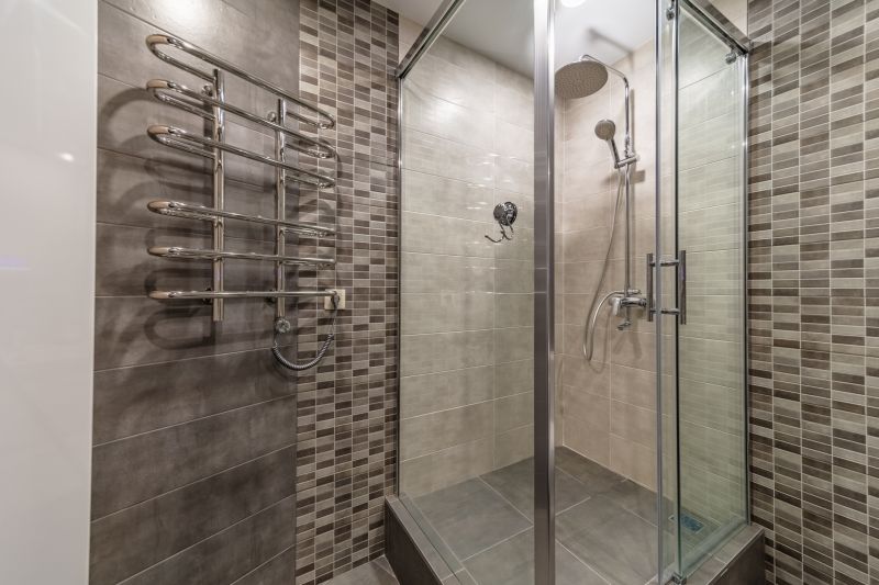 Elegant Shower with Tiled Niche